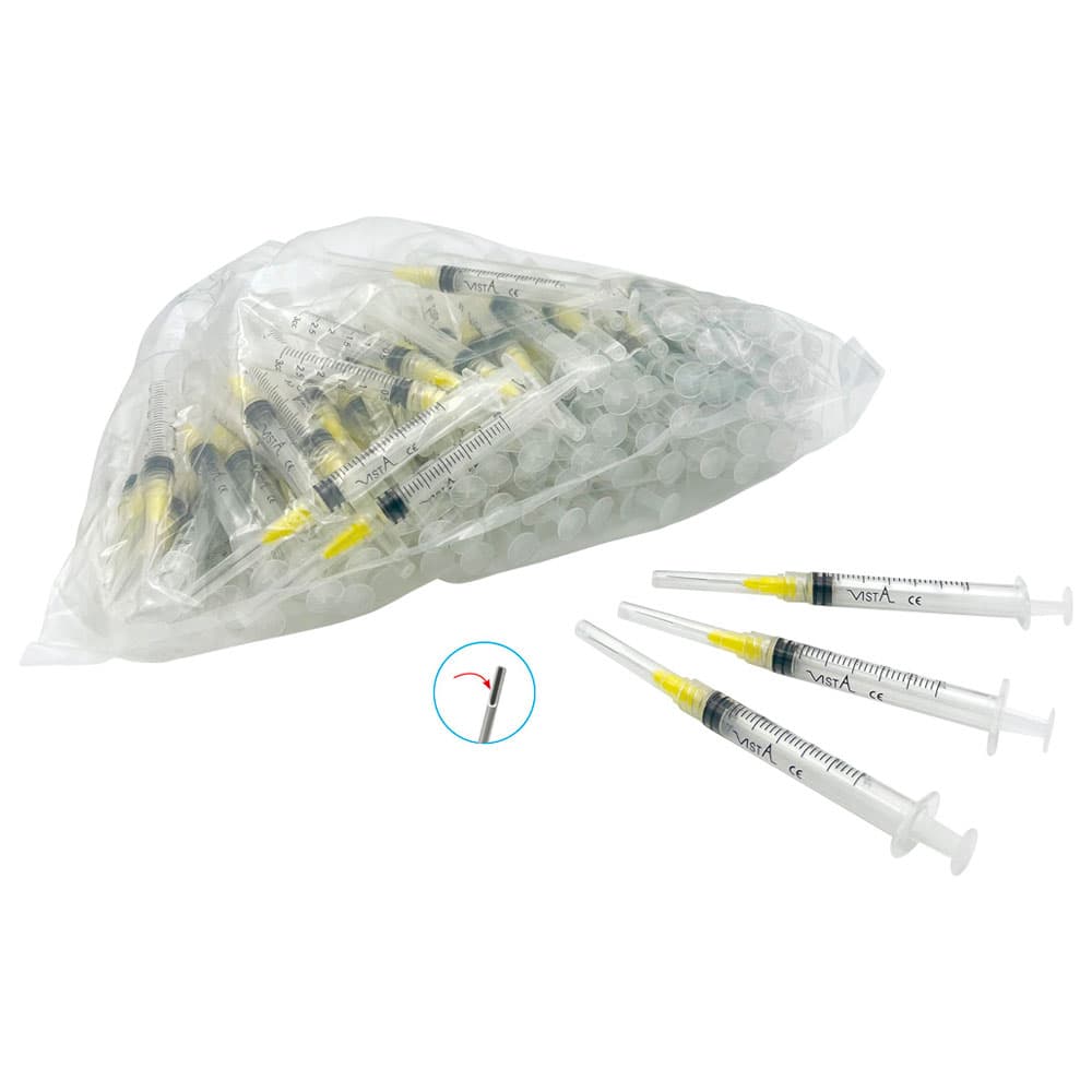 Appli-Vac Pre-Tipped Luer Lock Syringe, 3cc, 27 Gauge, Yellow, 100/Box, 316137 thumbnail 14