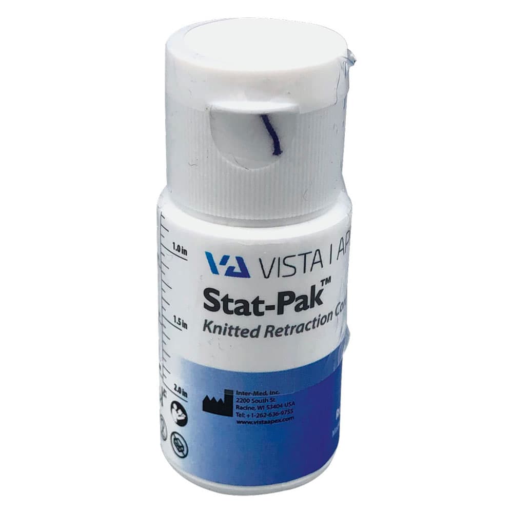 Stat-Pak Knitted Retraction Cord, Size 00, Navy Blue, 100 in/Bottle, 302612 thumbnail 15