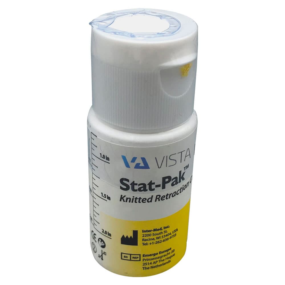 Stat-Pak Knitted Retraction Cord, Size 2, Yellow, Non-Impregnated, 100 in/Bottle, 302615 thumbnail 10