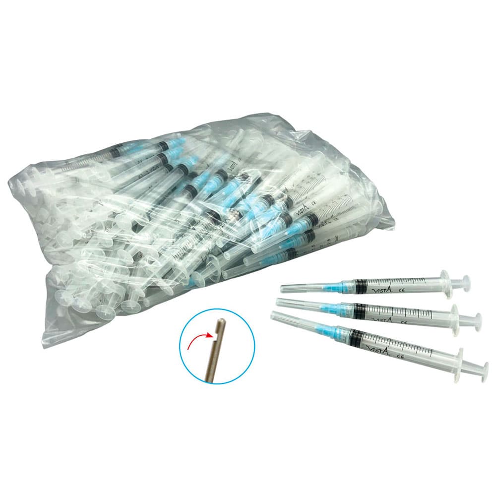Vista-Probe Pre-Tipped 3cc Luer Lock Syringe with 23GA Bendable Irrigating Tip, 100/Bag, 316233 thumbnail 8