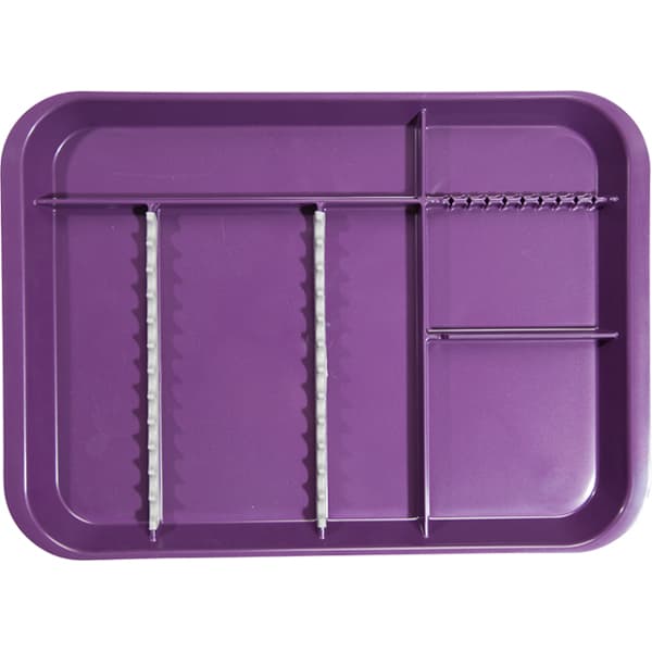 Zirc B-Lok Divided Set-Up Tray, Size B, Plum, 13-3/8" x 9-5/8" x 7/8", 20Z451-E thumbnail 6