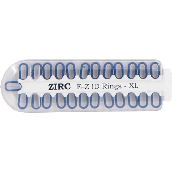 Zirc E-Z ID Instrument Rings, X-Large, Midnight Blue, 25/Pk thumbnail 4