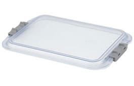 Zirc Safe-Lok Mini Tray Cover, F-Size, Clear, 9-7/8" x 6-5/8" x 1", 1/Pk, 20Z103 thumbnail 13