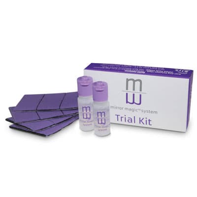 Mirror Magic Anti-Fog System Trial Kit, 2 x 6 ml Anti-Fog Solution Bottles & 24 Swipe Pads, 50R200 thumbnail 12