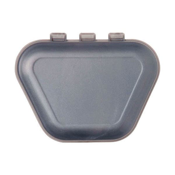 Zirc Gray Denture Box, One-Piece with Locking Mechanism, 4-3/8" x 3-3/8" x 2", 12/Pk thumbnail 3