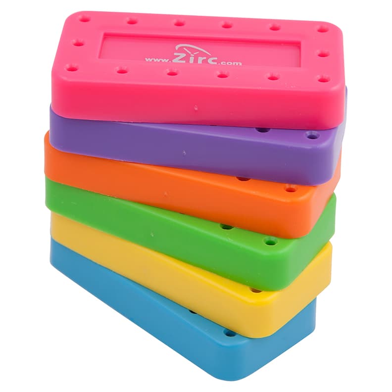 Zirc 14-Hole Magnetic Bur Block, Neon Pink, Fits FG/RA/HP Burs, Autoclavable, 50Z403-S, 1/Pk thumbnail 13