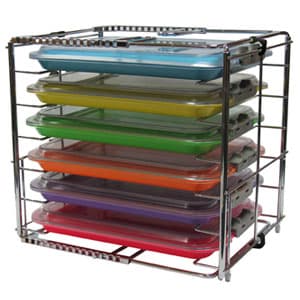 Zirc Multi-Mod Rack, 6-Place, Adjustable Chrome-Plated Tray & Tub Rack, 21Z105 thumbnail 14