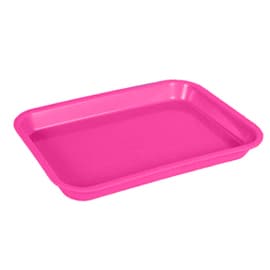 Zirc Mini Flat Set-Up Tray, Plastic, Neon Pink, 9-3/8" x 6-3/8" x 7/8", 20Z101S thumbnail 11