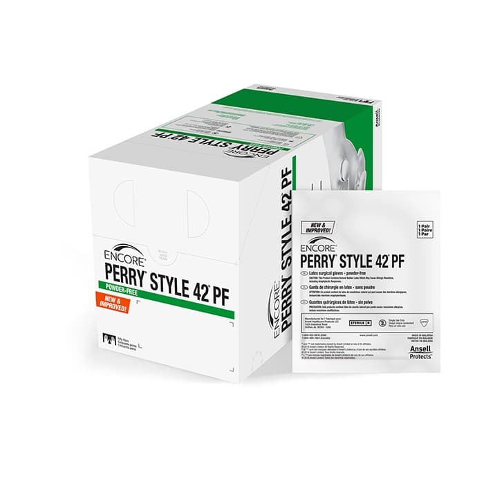 Encore Perry Style 42 Powder-Free Sterile Latex Surgical Gloves, Size 7, Natural, 50 Pairs/Box, 5711103PF thumbnail 10