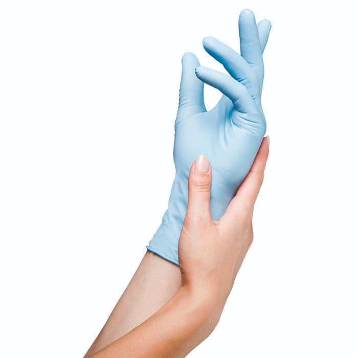Nitrile Powder Free Gloves, Large, Textured Fingertips, 100/Box - Nitrile_Powder_Free_Gloves - Large - Image 1
