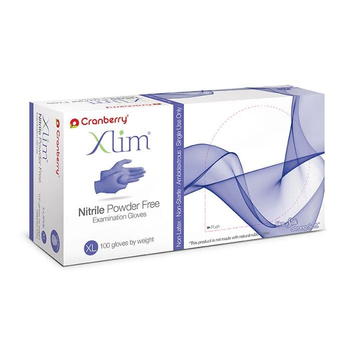 Cranberry Xlim® Powder-Free Nitrile Exam Gloves, Extra Large, Dark Blue, 100/Box, CR3129 thumbnail 16