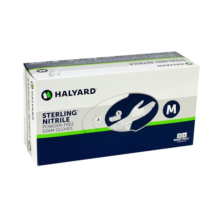 Sterling Nitrile Exam Gloves, Powder Free, Latex Free, Extra Large, Gray, 200/Box, 10 Boxes/Case thumbnail 3