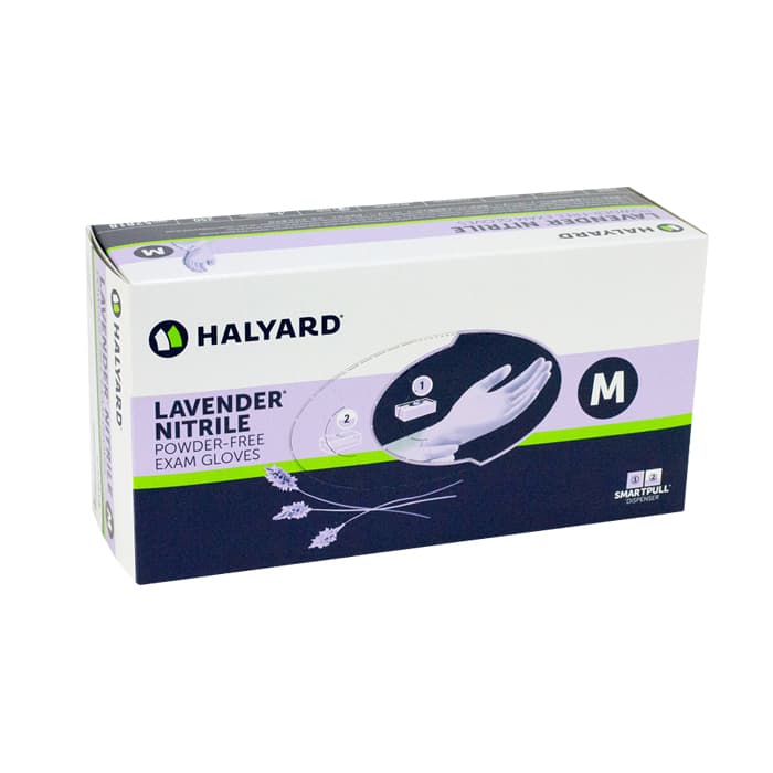 Halyard KC100 Lavender Nitrile Exam Gloves, Powder-Free, Latex-Free, Medium, 250/Box, 52818 thumbnail 14