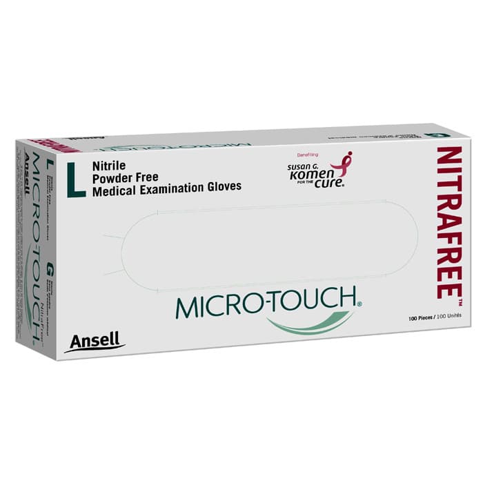 Micro-Touch NitraFree Pink Nitrile Exam Gloves, Powder-Free, Non-Sterile, Small, 100/Box, 6034511 thumbnail 23