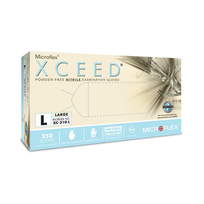 XCEED® Nitrile Examination Gloves, Powder Free, Latex Free, Blue, Small, 250/Box, XC-310-S thumbnail 23