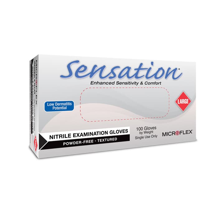 Sensation® Nitrile Powder-Free Exam Gloves, Blue, Extra Large, 100/Box, N734 thumbnail 14