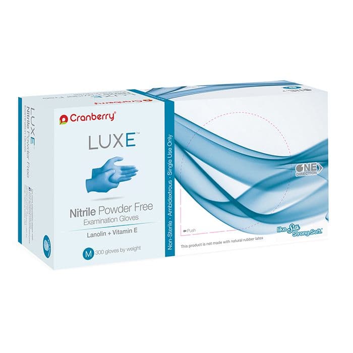 Cranberry LUXE Nitrile Exam Gloves, Powder Free, Non-Sterile, Small, Azure Blue, 300/Box, CR3666 thumbnail 19