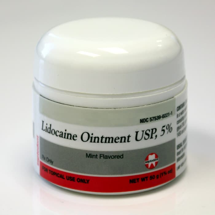 Septodont Lidocaine Ointment USP 5% Mint Flavored Topical Anesthetic, 50 g Jar, 01T0160 thumbnail 10