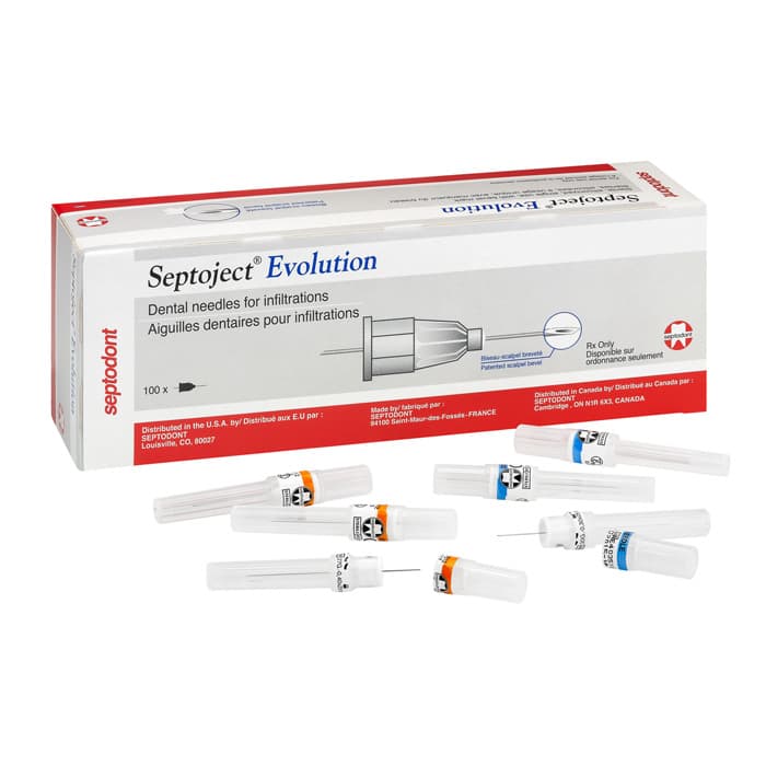 Septodont Septoject Evolution Dental Needles, 30 Gauge, Short, 25 mm, Blue, 100/Box, 01N1630 thumbnail 14