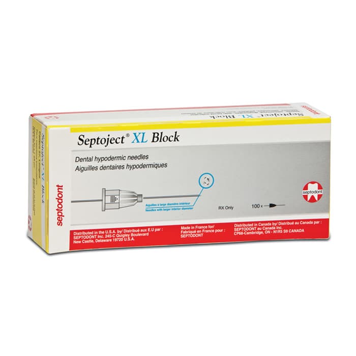 Septoject XL Infiltration Dental Needles, 27 Gauge, Short (25mm), Sterile, Disposable, 100/Box, 01-N1500 thumbnail 20
