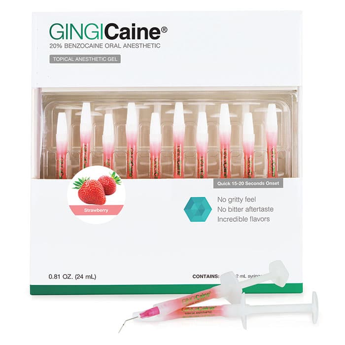 GINGICaine Topical Anesthetic Gel Syringe Kit, Strawberry, 20% Benzocaine, 1.2 mL, 20/Pk, 20118S thumbnail 24