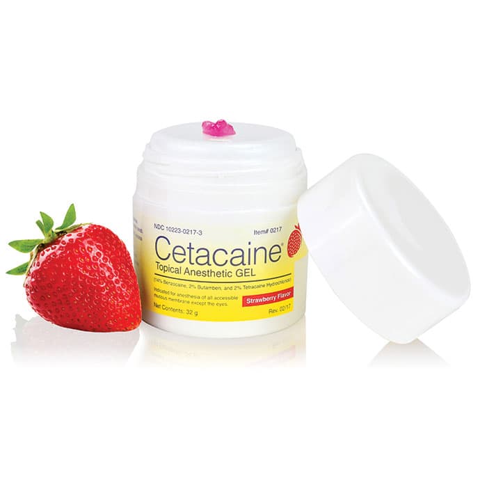 Cetacaine® Topical Anesthetic Gel, Strawberry, 14% Benzocaine / 2% Butamben / 2% Tetracaine, 32 g Pump-Top Jar, 0217 thumbnail 23