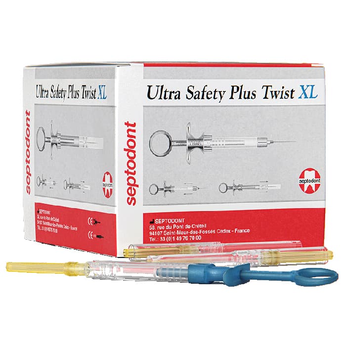 Septodont Ultra Safety Plus Twist XL Pre-Sterilized Single-Use Syringe Handles, White, 50/Box, 01N3500 thumbnail 14
