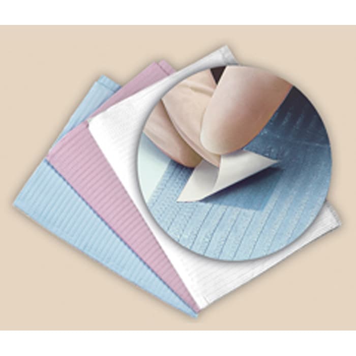 Sani-Tab® Chain-Free® Patient Towel/Bib, 3-Ply Tissue with 1-Ply Poly Backing, Blue, 13" x 19", 400/Case, WPXBLT thumbnail 13