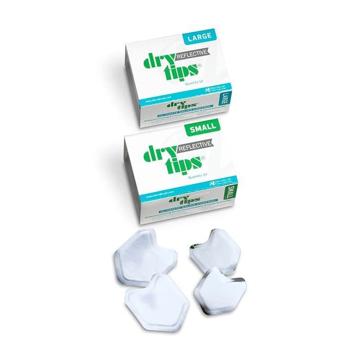 Reflective Dry Tips Cotton Roll Substitute, Adult, Large, Silver, 50/Pack, 291726 thumbnail 13