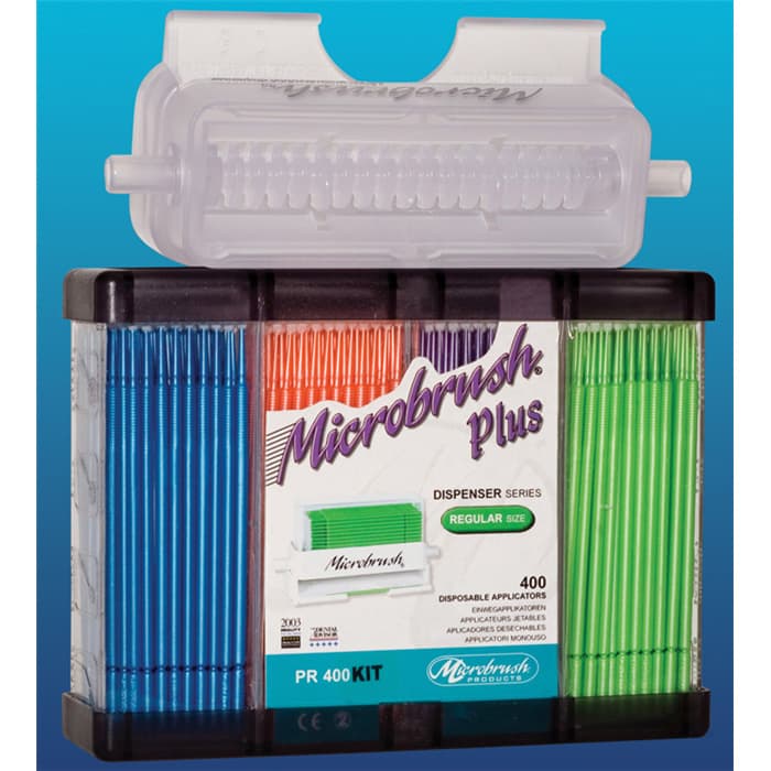 Microbrush Plus Dispenser Kit, Fine (1.5 mm), Assorted Pink/Yellow, 400 Applicators (4 x 100) with Dispenser, PF400-KIT thumbnail 22