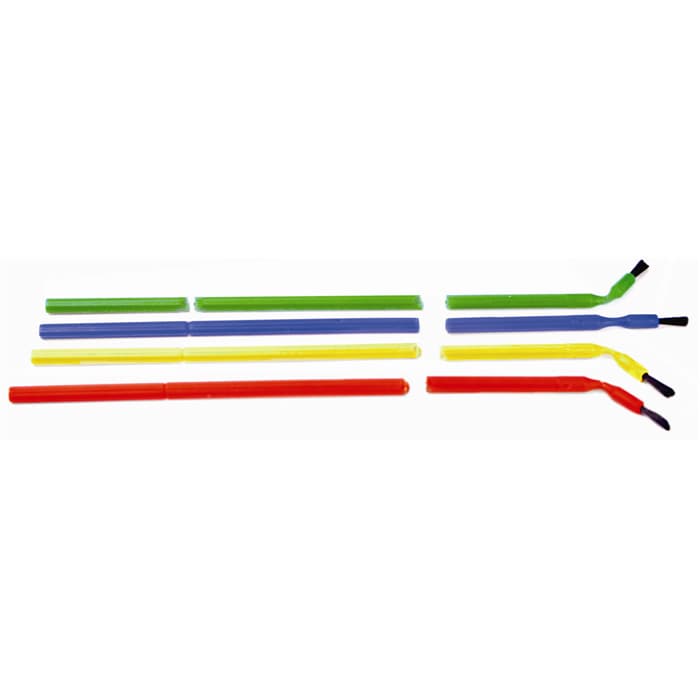 Vista Bendable Brush Applicators, Fine, White Bristles, Assorted Colors, 144/Pk, 204001 thumbnail 9