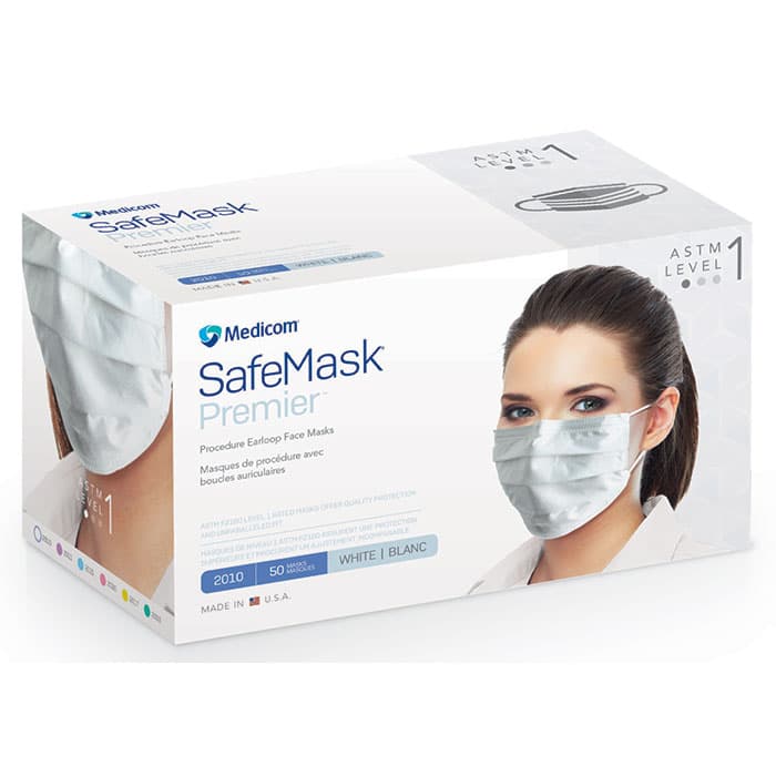 SafeMask Premier Procedure Earloop Face Mask, ASTM Level 1, Blue, 50/Box, 2015 thumbnail 23