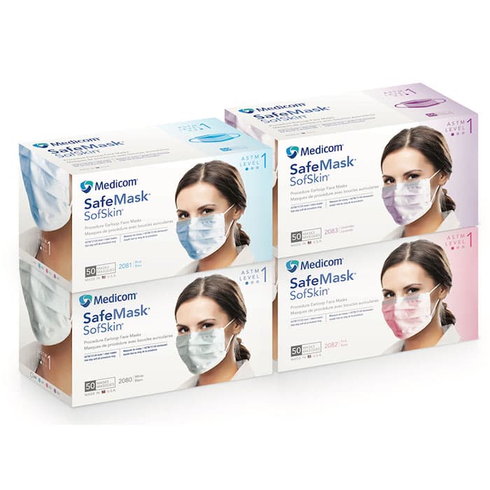 SafeMask SofSkin Procedure Earloop Face Masks, ASTM Level 1, Pink, 50/Box, 2082 thumbnail 17