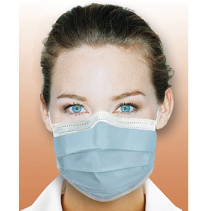 Crosstex Ultra Earloop Face Masks, ASTM Level 3, Blue, Latex Free, 40/Box, GCFCXU thumbnail 27