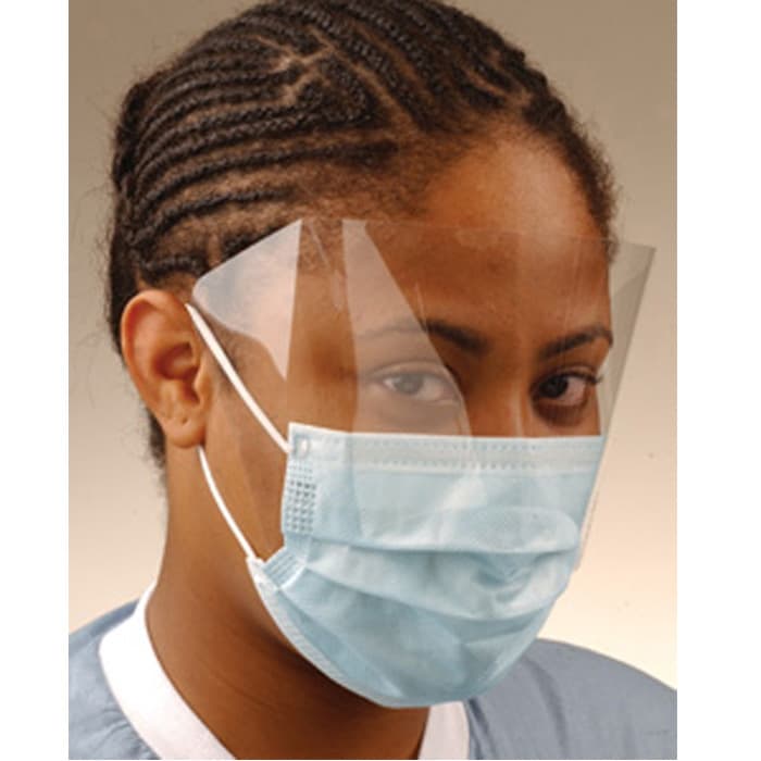 Crosstex Ultra FogFree Earloop Surgical Face Mask with Shield, ASTM Level 3, Blue, 25/Box, GCPW thumbnail 20