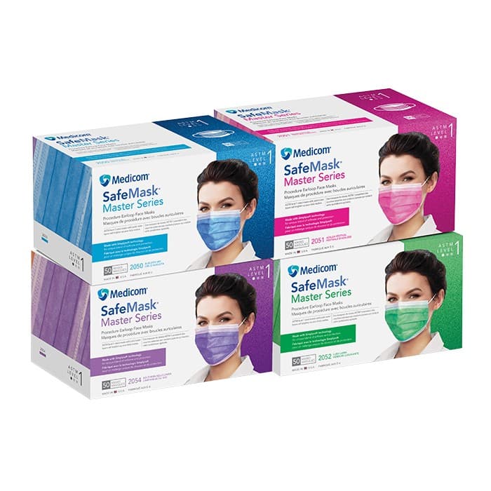 SafeMask Master Series Procedure Earloop Mask, ASTM Level 1, Lush Lawn (Vibrant Green), 50/Box, 2052 thumbnail 19