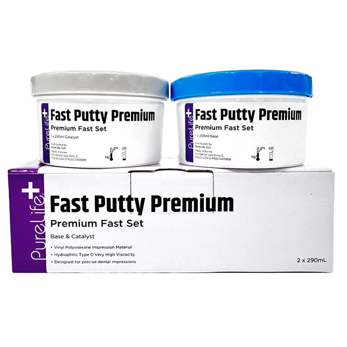 PureLife+ Putty - Premium Fast Set, High-Viscosity A-Silicone Impression Material, 1/Bx - PureLife+ Putty - Premium Fast Set - Image 1
