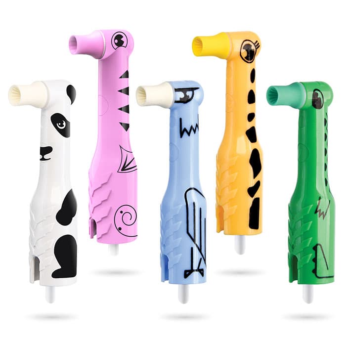 FUNimal™ Pedo Disposable Prophy Angle, Regular Soft Cup, Assorted Animal Designs, Latex-Free, 100/Box, 167-100R thumbnail 18