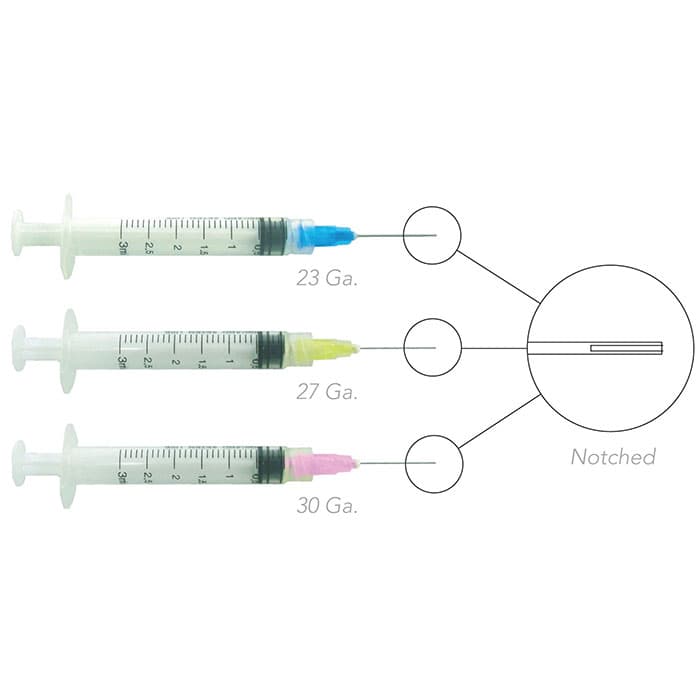Pac-Dent Endo Irrigation Combo Kit, 23 Gauge Blue Bendable Tips with 3 cc Luer-Lock Syringes, 100/Box, 244 thumbnail 6