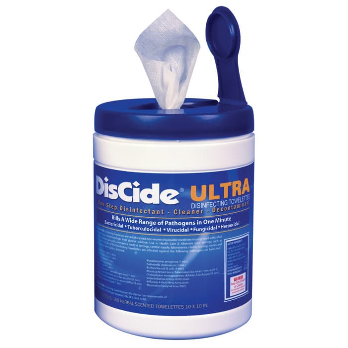 DisCide Ultra Disinfecting Towelettes, 10.5" x 10", 60/Canister, 10DISXL thumbnail 22
