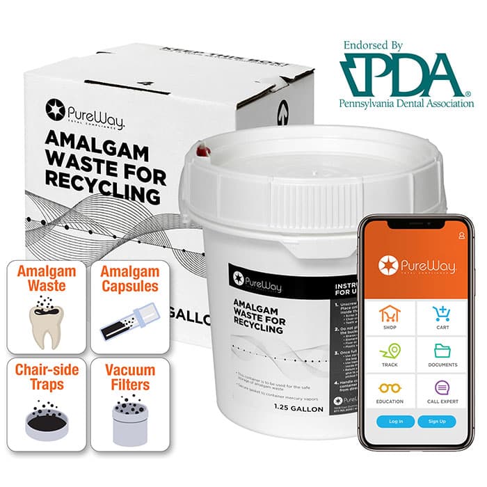 PureWay Amalgam Recycling System, 2.5 Gallon Bucket, Mail-Back with Pre-Paid Shipping thumbnail 6