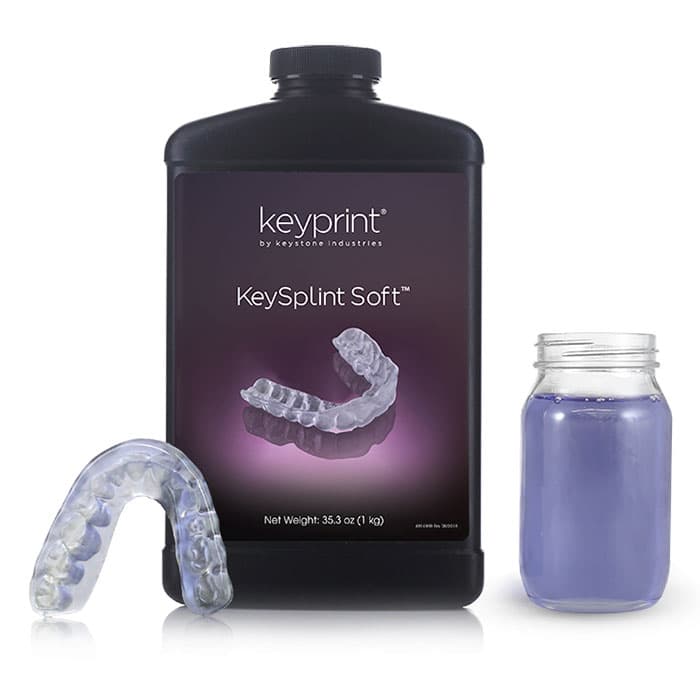 KeyPrint KeySplint Soft 3D Printing Resin, Light Violet Translucent, 1 kg Bottle, 4220005 thumbnail 12
