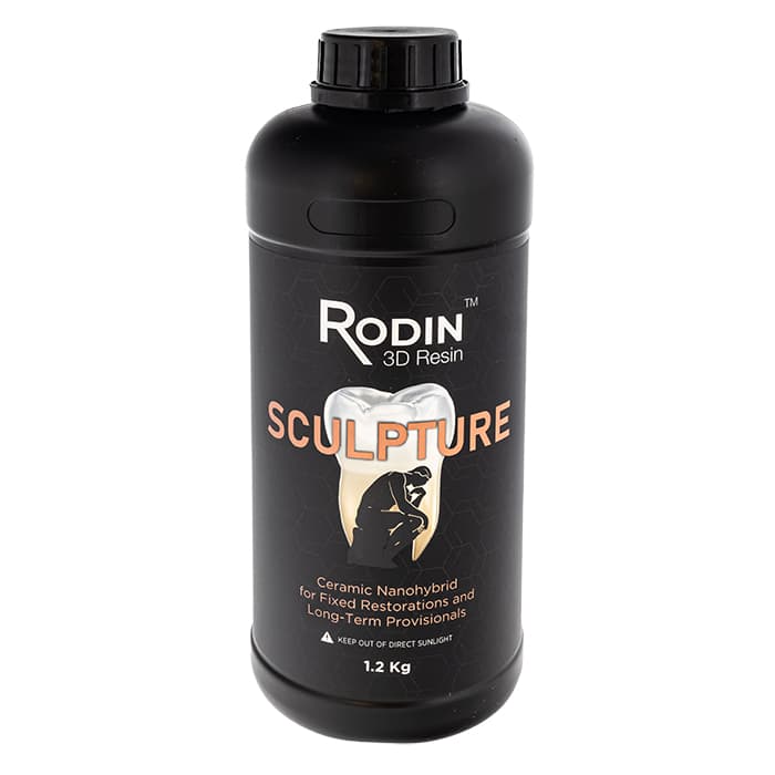 Rodin Sculpture Ceramic Nanohybrid 3D Printing Resin, Shade A1, 600 g Bottle, 3DR-CNR-A1-600 thumbnail 10