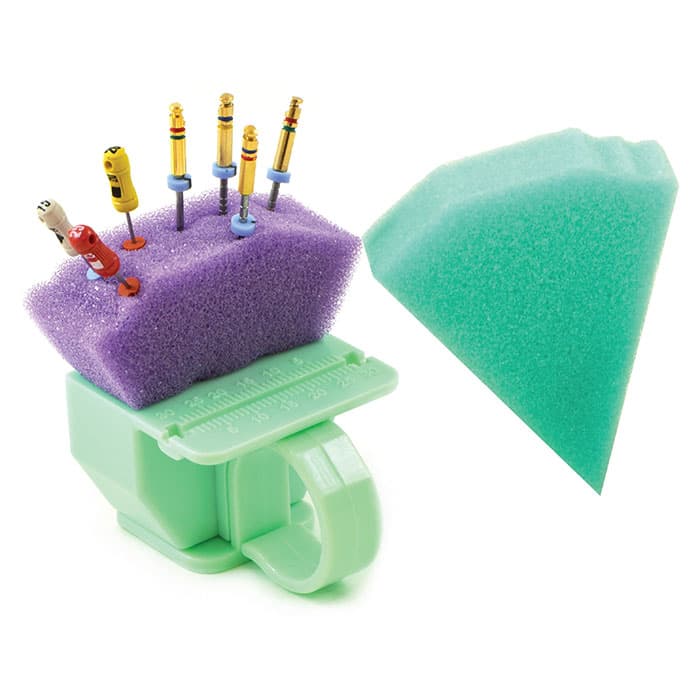 Pac-Dent Endo Aid Triangular Foam Refills, Green, 50/Pk, 803T thumbnail 6