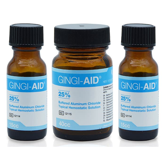 Gingi-Pak Gingi-Aid 25% Buffered Aluminum Chloride Hemostatic Solution, 15 mL Bottle, 12114 thumbnail 9