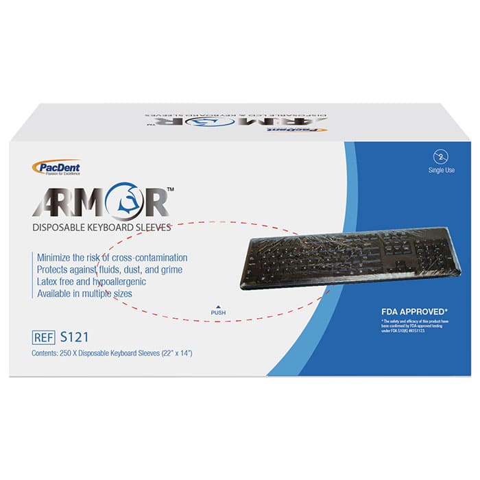 Armor Disposable Keyboard Sleeves / Covers, 19" x 26", Clear, 250/Pk, S122 thumbnail 9