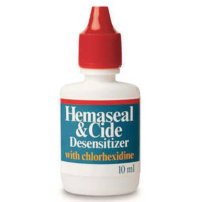 Hemaseal & Cide Desensitizer with 4% Chlorhexidine, Glutaraldehyde-Free, 10 mL Bottle, 170 thumbnail 15