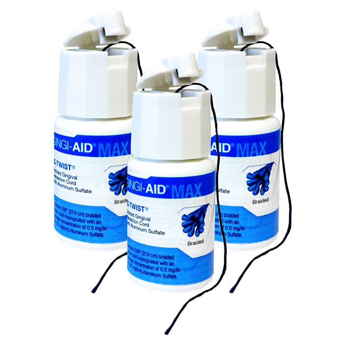 Gingi-Aid Max Z-Twist Weave Retraction Cord with Aluminum Sulfate, #2 Medium, 100% Cotton, 108" per Bottle, 12172M thumbnail 14