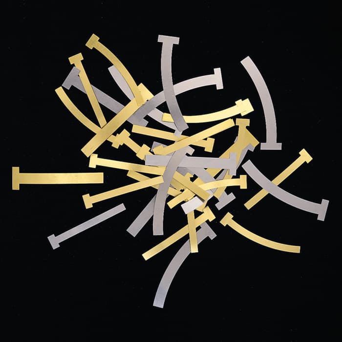 Pulpdent T-Bands Brass Matrix Bands, Straight Wide, 100/Box - T-Bands - Brass - Straight Wide - Image 1