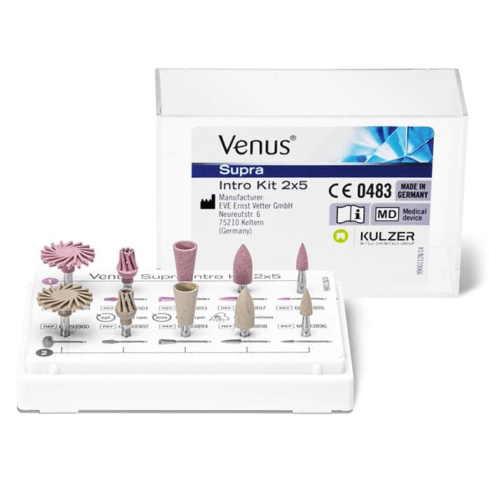 Kulzer Venus Supra Composite Polishers Intro Kit, 2x5, Pre-Polish & High Gloss, 5 Shapes, 66087541 thumbnail 8